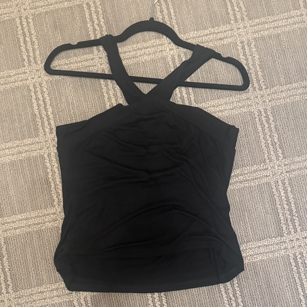 Elegant Black Women's Halter Top
